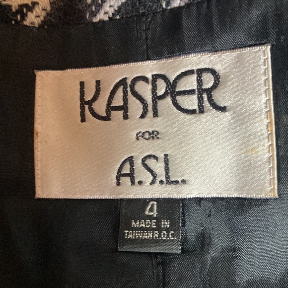 Vintage Kasper jacket 100% wool size 4 - Picture 8 of 9